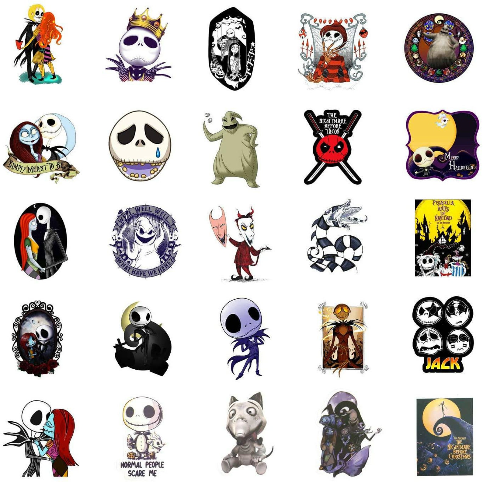 Nightmare Before Christmas Stickers Random Selection FREE Etsy nightmare-before-christmas-stickers-random-selection-free-etsy