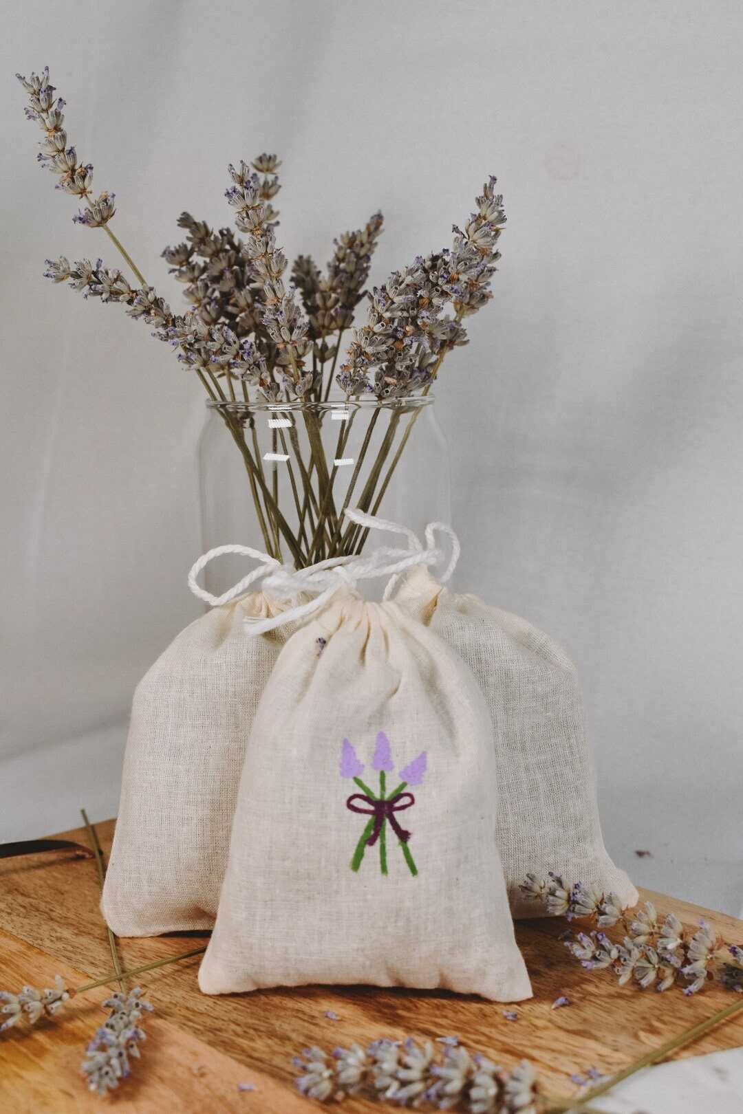 Small muslin bags for lavender sale