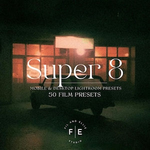 50+ FILM SUPER 8 Retro Lightroom Mobile & Desktop Presets | Grain Preset |Instagram Presets | Film Preset | Analog 35 mm | Film Aesthetic