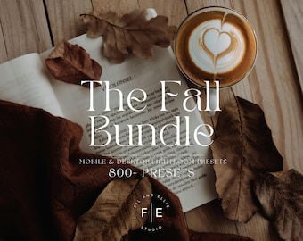 800+ HERBST PRESET BUNDLE, Stimmungsvolle Herbst Lightroom Presets, Mobile & Desktop Filter, Ästhetische Warme Töne, Gemütliche Herbst Vibes, Halloween Presets