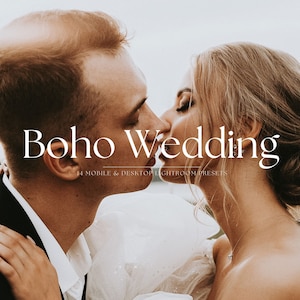 14 WEDDING Lightroom Preset Bundle | Aesthetic Wedding Presets, Natural Photo Preset, Warm Golden Hour Professional Photographer Preset