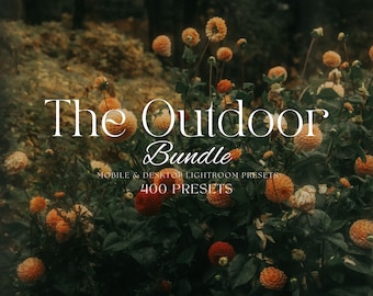 400+ OUTDOOR Erdige Preset - Mobile & Desktop - Lightroom Preset - Instagram Filter - Dunkler Moody Filter - Grün, Warm, Erdig, Rustikaler Filter
