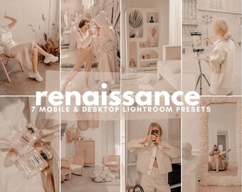 7 Mobile LIGHTROOM Presets, Desktop Presets, Beige Filters, Fashion Presets, Mobile Presets, Warm Presets, Interior Blogger, Natural Preset