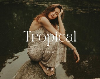 15 TROPISCHE Zomer Lightroom mobiele en desktop VOORINSTELLINGEN | Voorinstellingen voor tropische beïnvloeders | Reizen Lifestyle Instagram-filter | Jungle-esthetiek