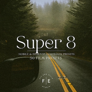 50+ FILM SUPER 8 Retro Lightroom Mobile & Desktop Presets | Grain Preset |Instagram Presets | Film Preset | Analog 35 mm | Film Aesthetic