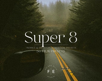 50+ FILM SUPER 8 Retro Lightroom Mobile & Desktop Presets | Grain Preset |Instagram Presets | Film Preset | Analog 35 mm | Film Aesthetic
