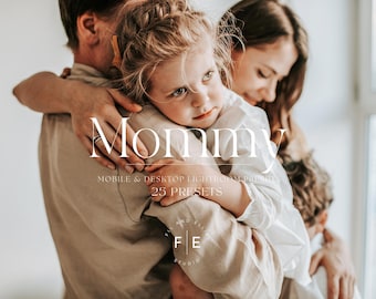 25 preset Lightroom per dispositivi mobili per Mommy Blogger, preset Lightroom per famiglie, preset per bambini caldi, filtri per foto Instagram, preset per madri naturali