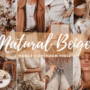 6 Mobile LIGHTROOM Presets, Vsco Filters, Fashion Presets, Mobile Presets, Instagram Filters Presets, Dng Brown Preset, Natural Beige Preset image 9