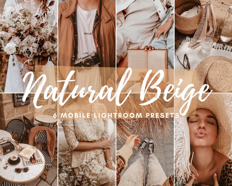 6 Mobile LIGHTROOM Presets, Vsco Filters, Fashion Presets, Mobile Presets, Instagram Filters Presets, Dng Brown Preset, Natural Beige Preset image 9