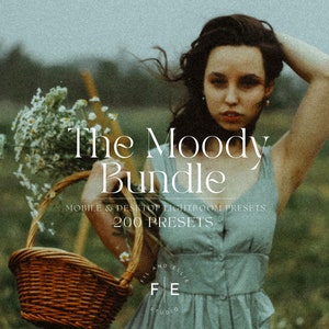 200 DARK Moody Lightroom mobile & desktop Presets | Dark Aesthetic Influencer Presets | Minimal Blogger Presets | Moody Instagram Filter |
