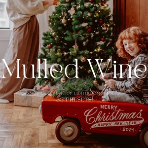 35 Cozy Christmas Lightroom Mobile Presets - Warm Winter Holiday Desktop Presets - Festive Golden Xmas Photo Filter - Lightroom Presets
