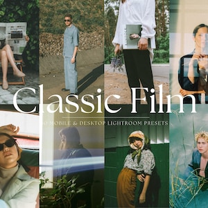 50+ 35MM FILM Lightroom Mobile & Desktop Preset, Blogger Presets, Film Aesthetic Preset, Vintage Analog Film, Instagram Film Grain Filter