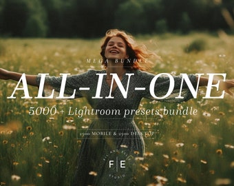 5000 Mobile & Desktop Lightroom Preset Bundle | Natural Preset, influencer presets, Bright Presets, Mobile Presets, Instagram photo Filter