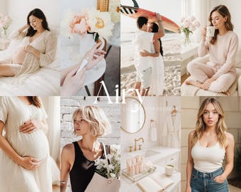 25 HELLE & LÜFTIGE Lightroom Mobile und Desktop Voreinstellungen, saubere Instagram-Voreinstellungen, Weichlichtfilter, ästhetische Bearbeitungsvoreinstellungen für Influencer
