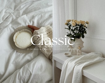 25 Lightroom Preset Bundle | Luxury Aesthetic Presets, Clean Neutral Photo Editing Filter for Instagram Influencer Lifestyle Bloggers