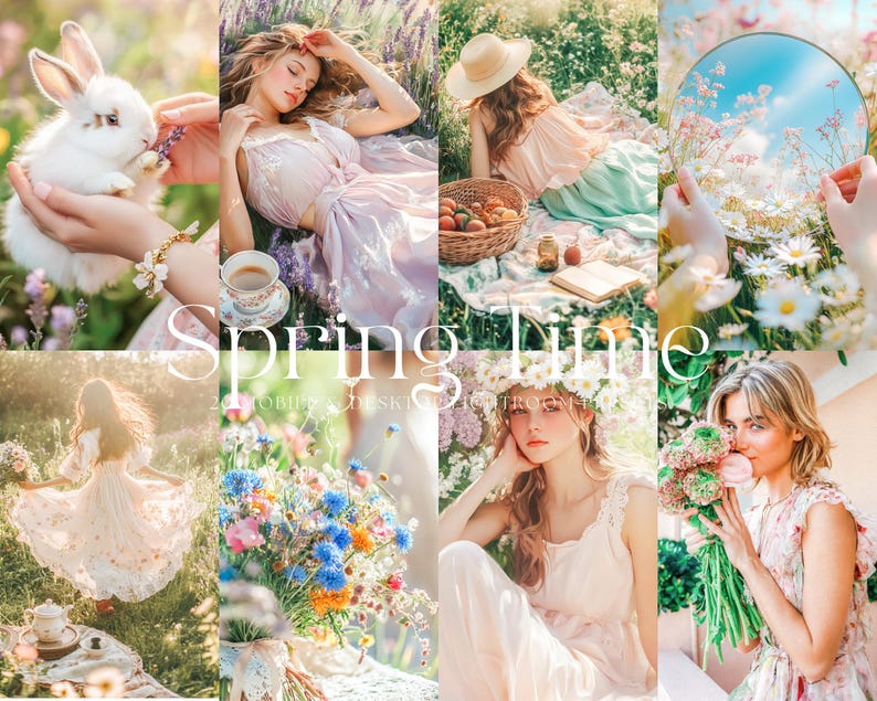 25 Mobile & Desktop LIGHTROOM Presets, Spring Preset, Pastel Preset ...