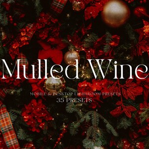 35 Cozy Christmas Lightroom Mobile Presets - Warm Winter Holiday Desktop Presets - Festive Golden Xmas Photo Filter - Lightroom Presets