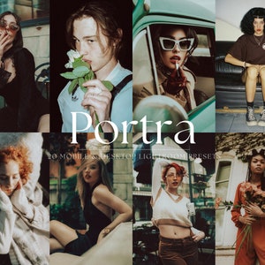 20 preimpostazioni per ritratti vintage Lightroom Mobile e desktop/preimpostazioni di viaggio/preimpostazioni di Instagram/preimpostazioni per Blogger/preimpostazioni di ritocco/preimpostazioni retrò