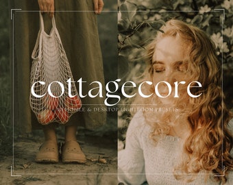 10 RUSTIC LIGHTROOM mobile & desktop PRESETS | Film Presets | Brown Presets | Cottagecore presets | Bohemian Preset | Retro Moody Presets