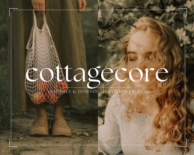 Cottagecore Lightroom presets