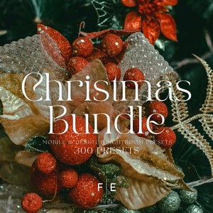 300 Holiday Lightroom Presets Christmas Presets Winter Presets Holiday Presets Festive Presets Moody Preset Influencer Presets Mobile Preset