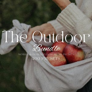 400+ OUTDOOR Earthy Preset - Mobile & Desktop - Lightroom Preset - Instagram Filter - Dark Moody Filter - Green, Warm, Earthy, Rustic Filter