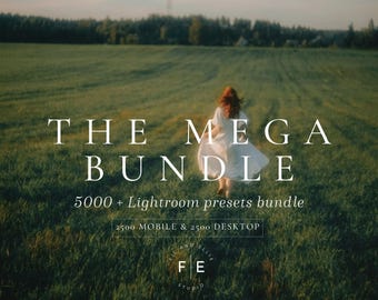 5000 Mobile & Desktop Lightroom Preset Bundle | Natural Preset, Influencer Presets, Bright Presets, Mobile Presets, Instagram photo Filter