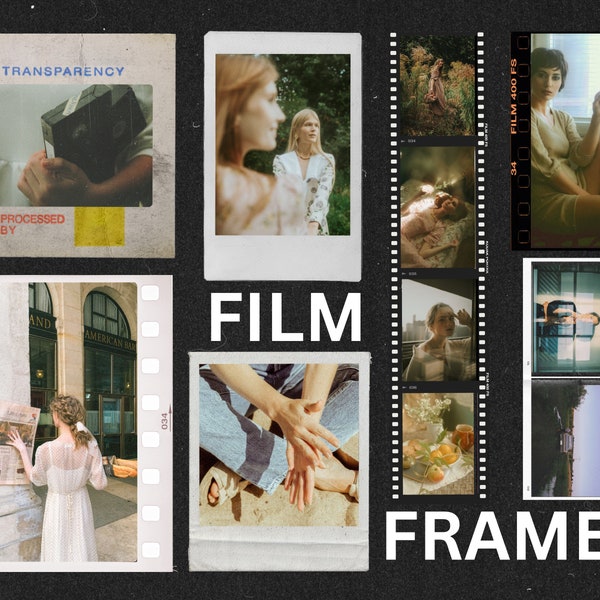 260 FILM OVERLAYS Instagram Post & Reels Templates - Media Kit - Story Templates - Canva Blogger Template -  Film Templates - 35MM SCANS