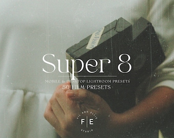 50+ FILM SUPER 8 Retro Lightroom Mobile & Desktop Presets | Grain Preset |Instagram Presets | Film Preset | Analog 35 mm | Film Aesthetic