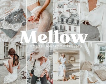 6 Mobile Lightroom Presets, Vsco Filters, Iphone Presets, , Mobile Presets, Instagram Filters, Preset, Warm Neutral Presets, Bright Presets