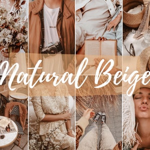 6 Mobile LIGHTROOM Presets, Vsco Filters, Fashion Presets, Mobile Presets, Instagram Filters Presets, Dng Brown Preset, Natural Beige Preset image 3