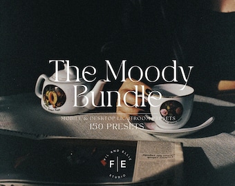 150 DARK Moody Lightroom mobile & desktop Presets | Dark Aesthetic Influencer Presets | Minimal Blogger Presets | Moody Instagram Filter |