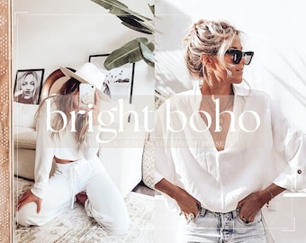 6 MOBILE & Desktop LIGHTROOM Presets, Bright and Airy Preset, Blogger Presets ,White Lyfestyle Presets,Bohemian Presets, Bright Instagram
