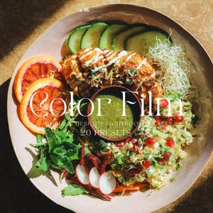 20 Summer Spring Colorful FILM Lightroom Mobile & Desktop Preset, Blogger Preset,Film Aesthetic Preset, Analog Film, Instagram Grain Filter