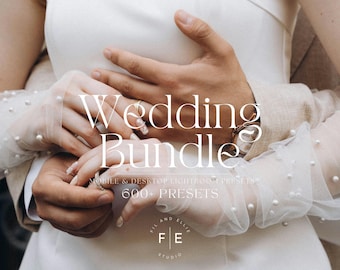 600+ Lightroom-Preset-Bundle | Erdige Presets, Helle Elegante Hochzeit Presets, Verlobung Paar Presets, Hochzeit Lightroom Mobile Presets