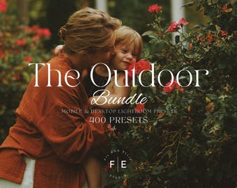 400+ OUTDOOR Erdige Preset - Mobile & Desktop - Lightroom Preset - Instagram Filter - Dunkler Moody Filter - Grün, Warm, Erdig, Rustikaler Filter