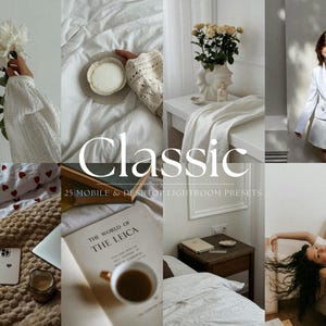 25 Lightroom Preset Bundle | Luxury Aesthetic Presets, Clean Neutral Photo Editing Filter for Instagram Influencer Lifestyle Bloggers