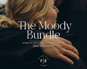200 DARK Moody Lightroom mobile & desktop Presets | Dark Aesthetic Influencer Presets | Minimal Blogger Presets | Moody Instagram Filter |