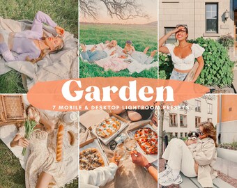 7 Mobile LIGHTROOM Presets, Sommer Presets, Pastell Presets, Instagram Filter, Natürliches Licht und Luftig, Blogger Preset, Natürlich Warm Presets