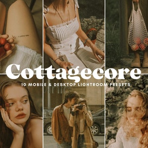 10 RUSTIC LIGHTROOM mobile & desktop PRESETS | Film Presets | Brown Presets | Cottagecore presets | Bohemian Preset | Retro Moody Presets