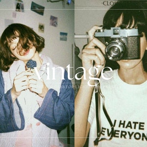 6 Film Lightroom Mobile & Desktop Presets, Vintage Presets, Retro Film Preset, 35mm Presets, Photo Filters, VSCO Presets, Instagram