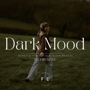 50 FILM MOODY Mobile Lightroom Presets, Warm & Moody Presets, Black Dark PRESETS, Warm Preset For Blogger, Editing Filter for Instagram