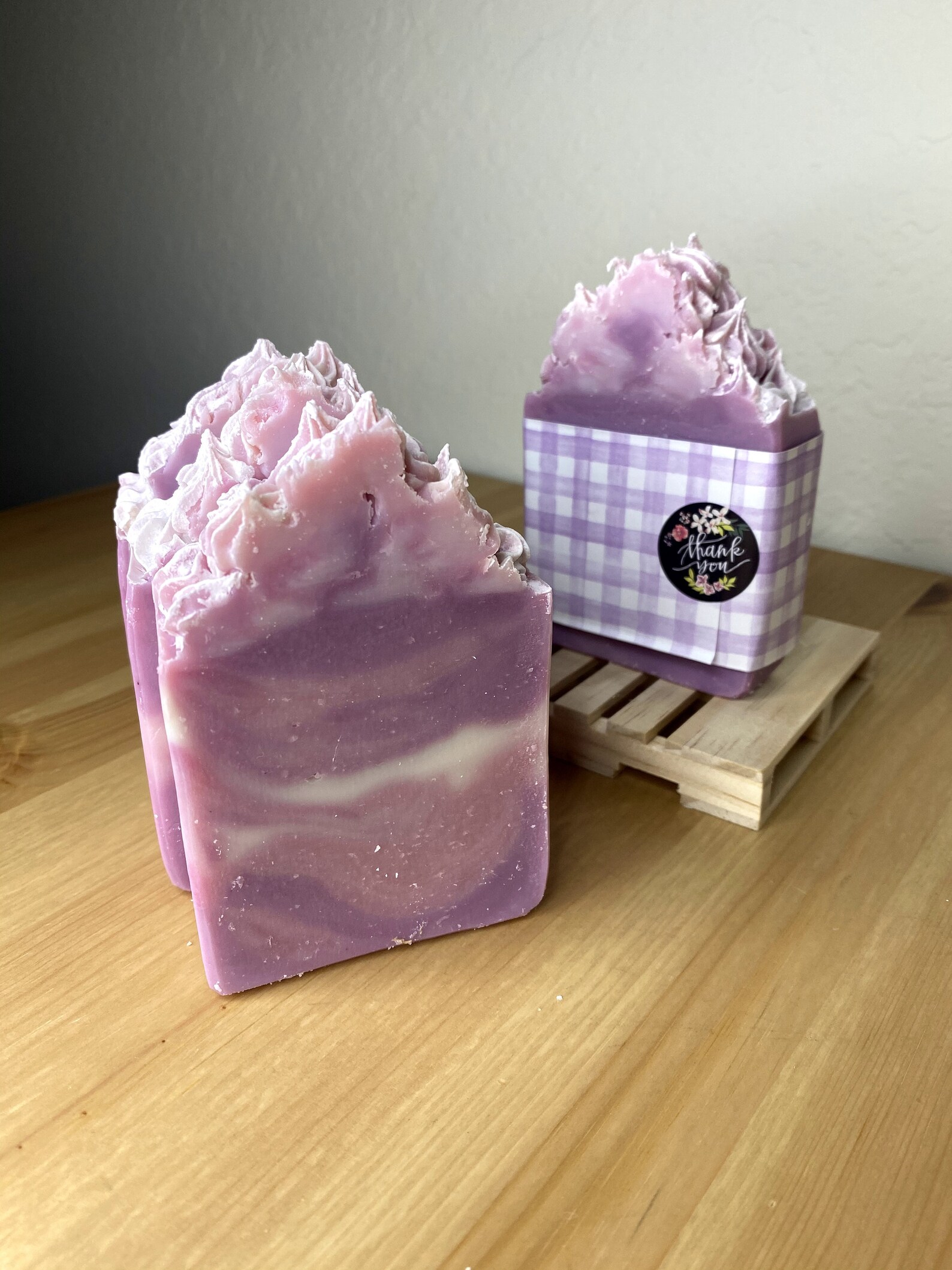 Lavender Frosted Cupcake Soap Bars Lavender Women's Bar Etsy