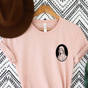 Virgin Mary Shirt, Our Lady of Guadalupe, Saint Mary T-shirt Saint Virgin Mary T Shirt,Religious T Shirt Guadalupe T-Shirt Mother Mary Shirt