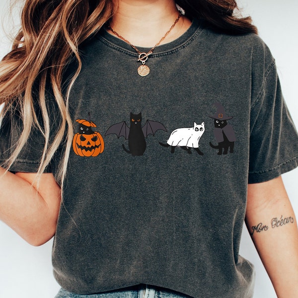 Cat Halloween Shirt - Etsy