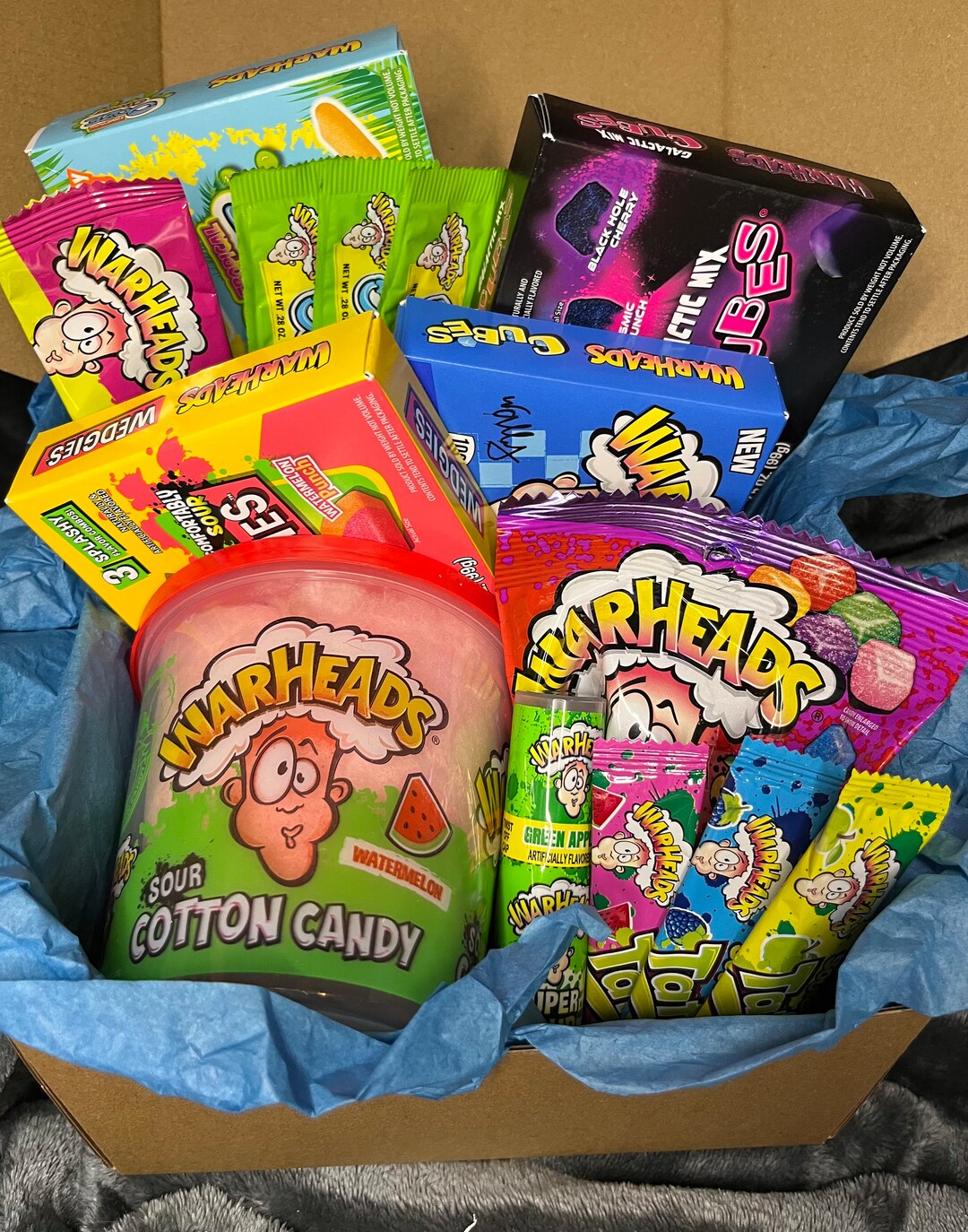 Ultimate Sour Candy Gift Box Over 1lb of Candy Etsy