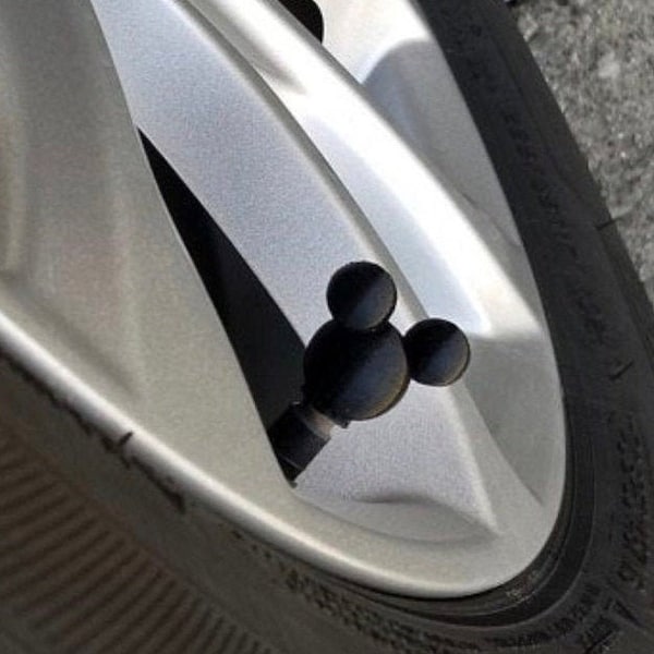 Mickey Mouse Valve Stem Caps, Valve Stem Covers, Car Bike Tire Stem Caps, 3D Printed