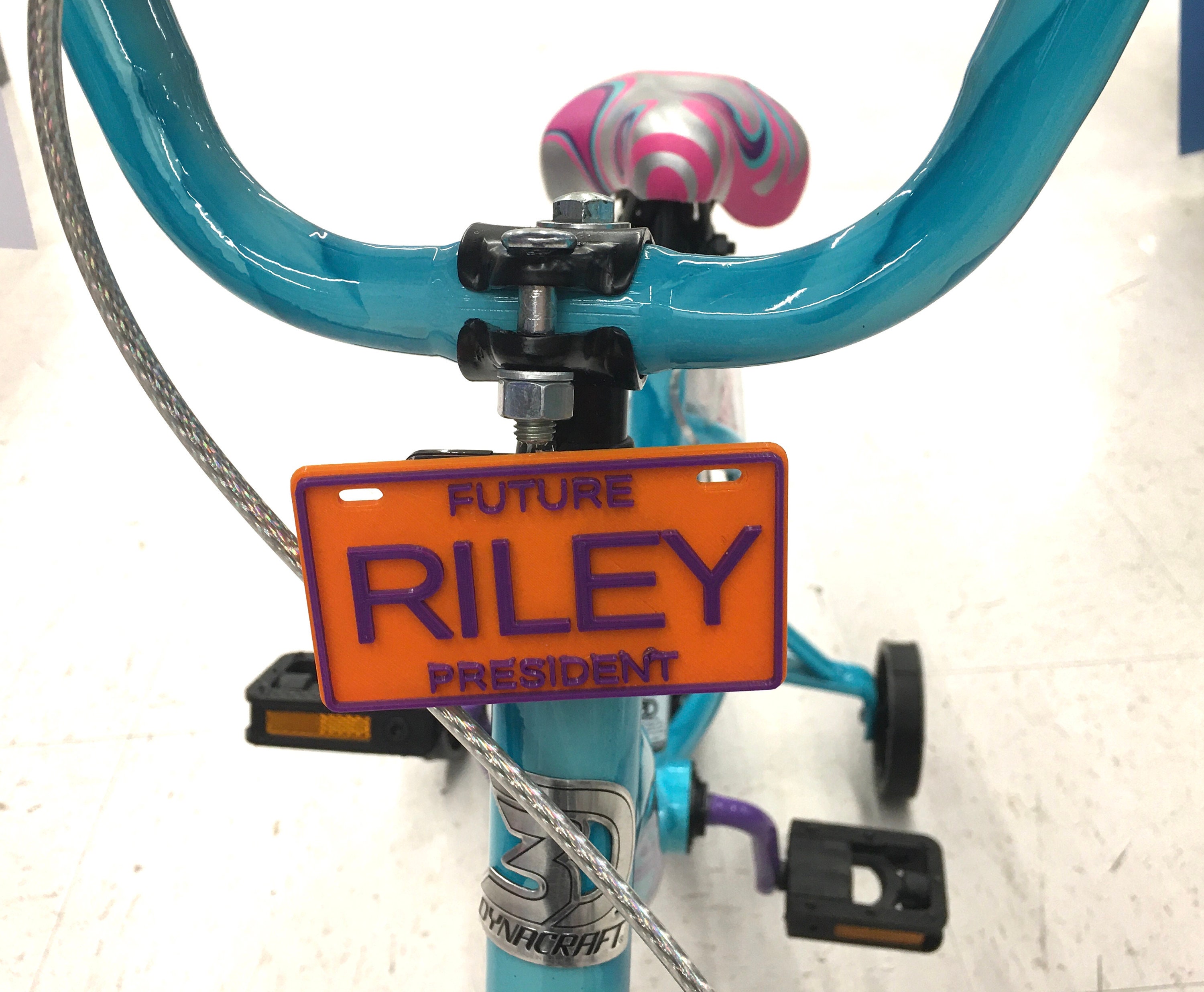 Personalized Kids License Plate Custom Toy Car Name Bike Etsy
