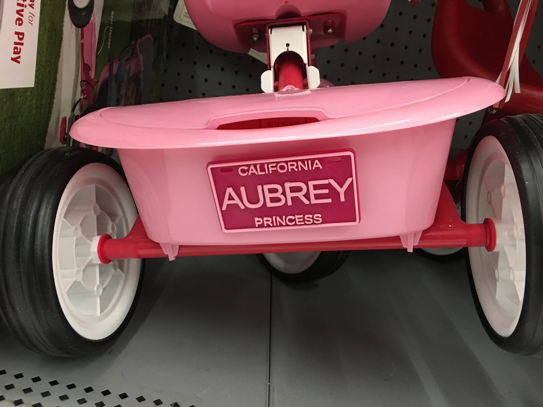 Personalized Kids License Plate, Custom Toy Car Name, Bike, Wagon