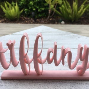 Disney Style Name Plate, Disney Style Letters, Custom Name Plate, Teacher's Gift, Mother's Gift, Gifts, Calligraphy, 3D Printed